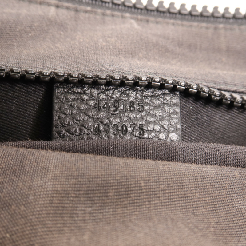 GUCCI 尼龍Shoulder Bag銀扣肩背袋-6