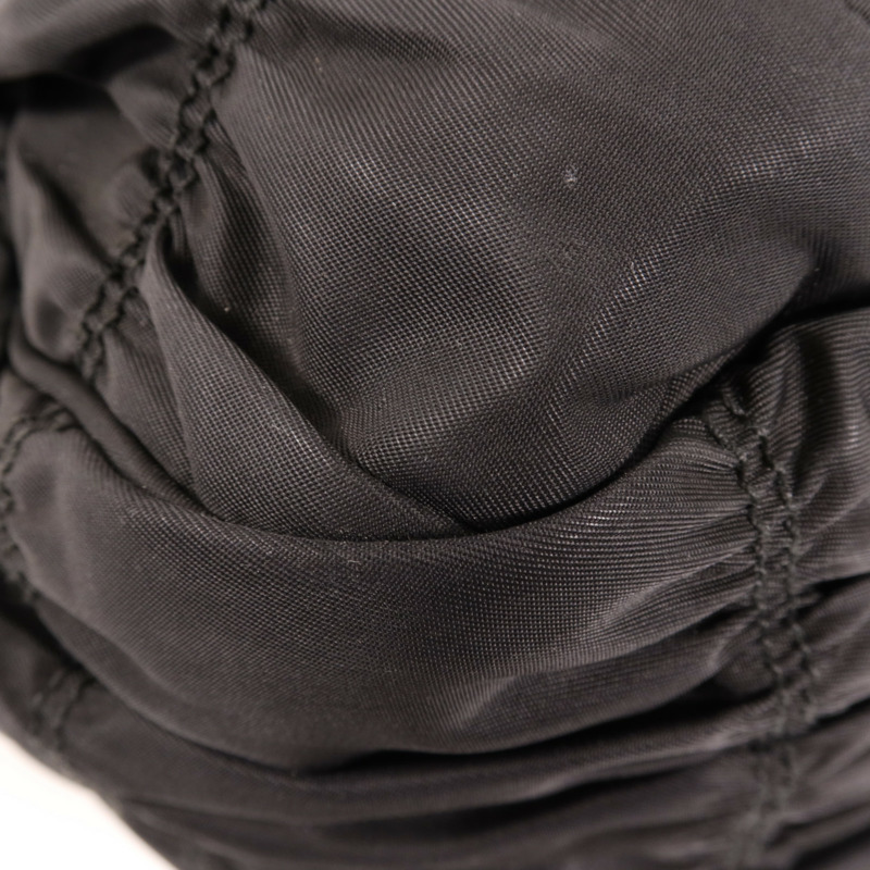 PRADA 尼龍Tessuto Gaufre金扣手挽肩背兩用袋-9