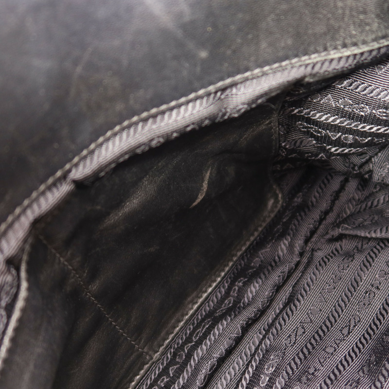 PRADA 尼龍Tessuto Gaufre金扣手挽肩背兩用袋-12