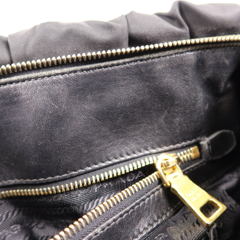 PRADA 尼龍Tessuto Gaufre金扣手挽肩背兩用袋-17