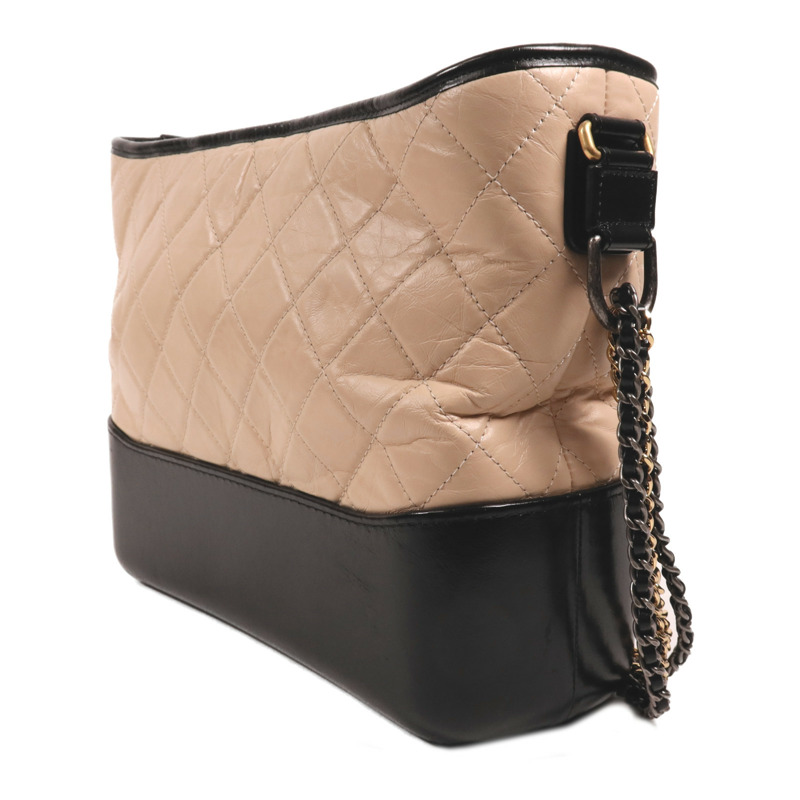 CHANEL 牛皮皮革Gabrielle鏈帶肩背袋-2