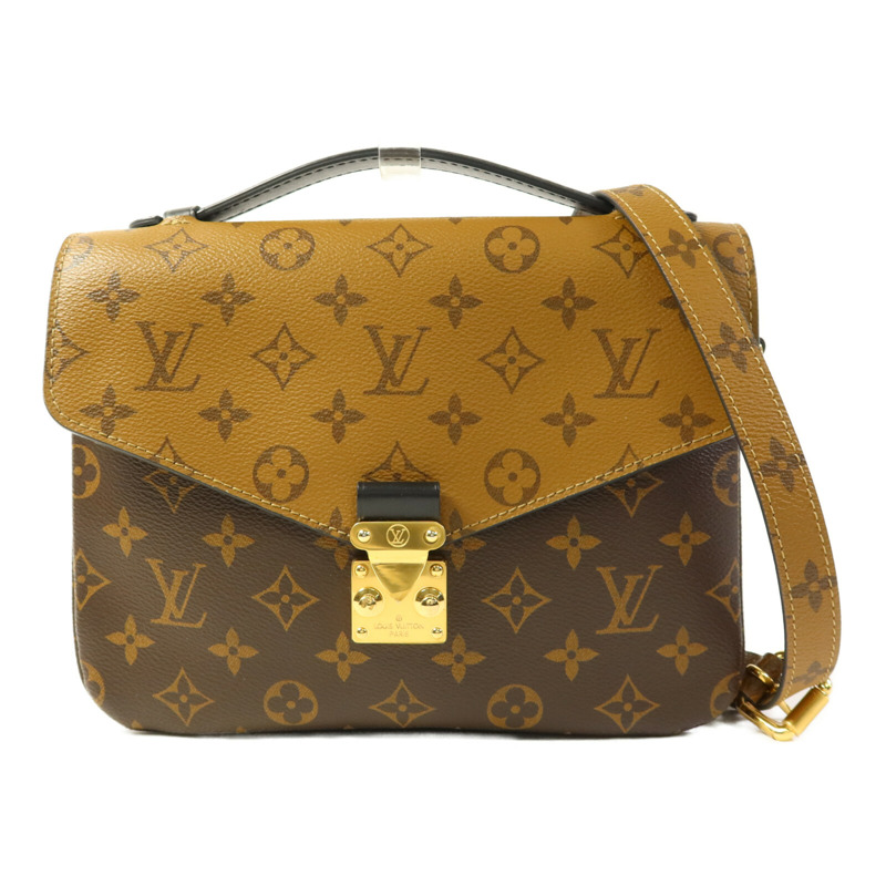 LOUIS VUITTON Monogram Reverse Pochette Metis金扣手挽肩背兩用袋-0