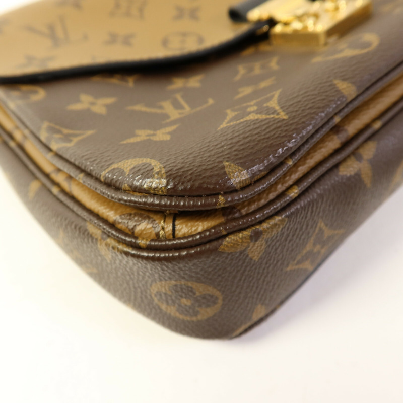 LOUIS VUITTON Monogram Reverse Pochette Metis金扣手挽肩背兩用袋-12