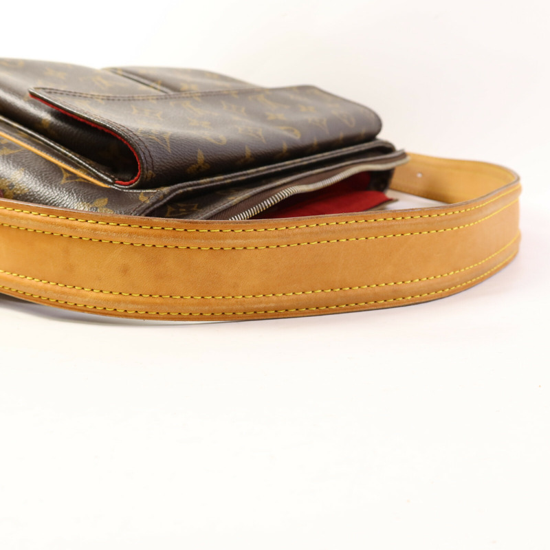 LOUIS VUITTON Monogram Viva Cite GM金扣肩背袋-17