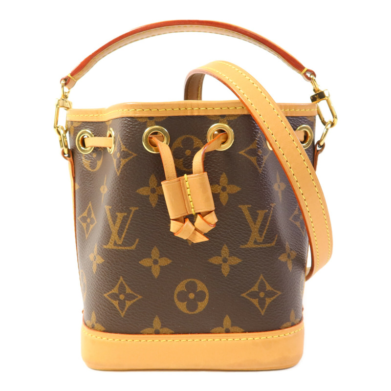 LOUIS VUITTON Monogram Nano Noe金扣手挽肩背兩用袋-0