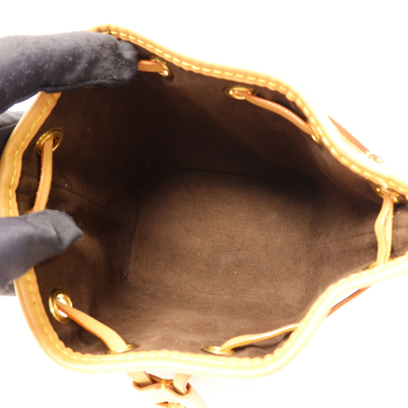 LOUIS VUITTON Monogram Nano Noe金扣手挽肩背兩用袋-5