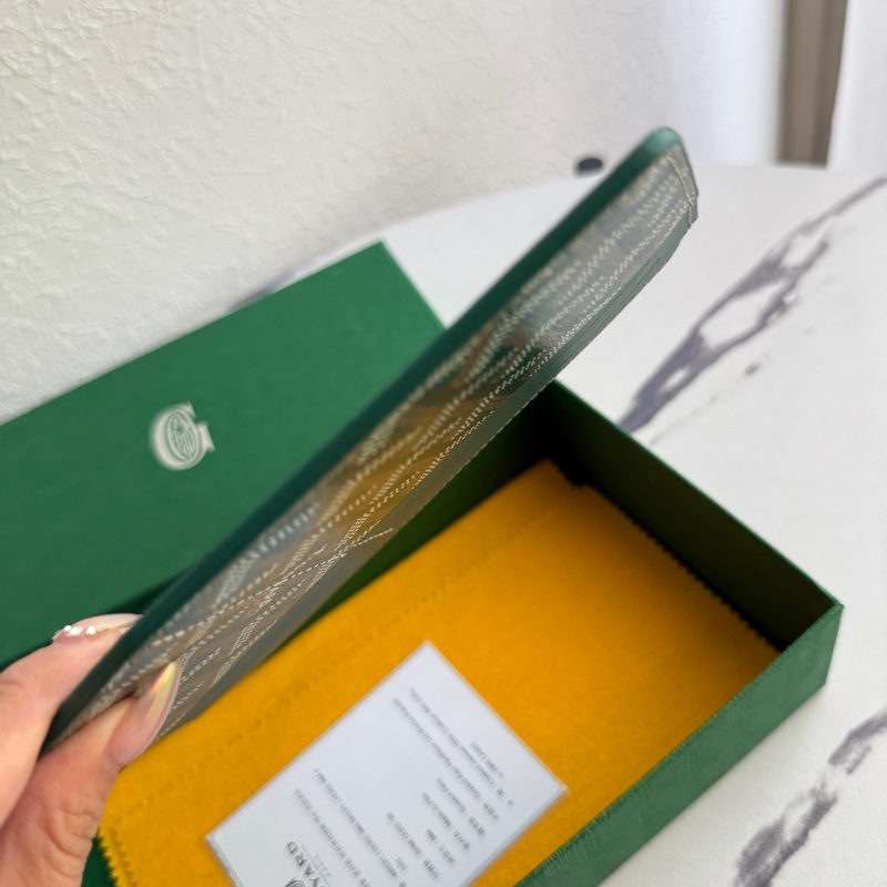 Goyard 超美綠色沒用過的❤️長夾卡包零錢包-3