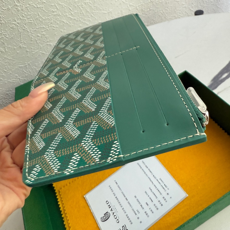 Goyard 超美綠色沒用過的❤️長夾卡包零錢包-4