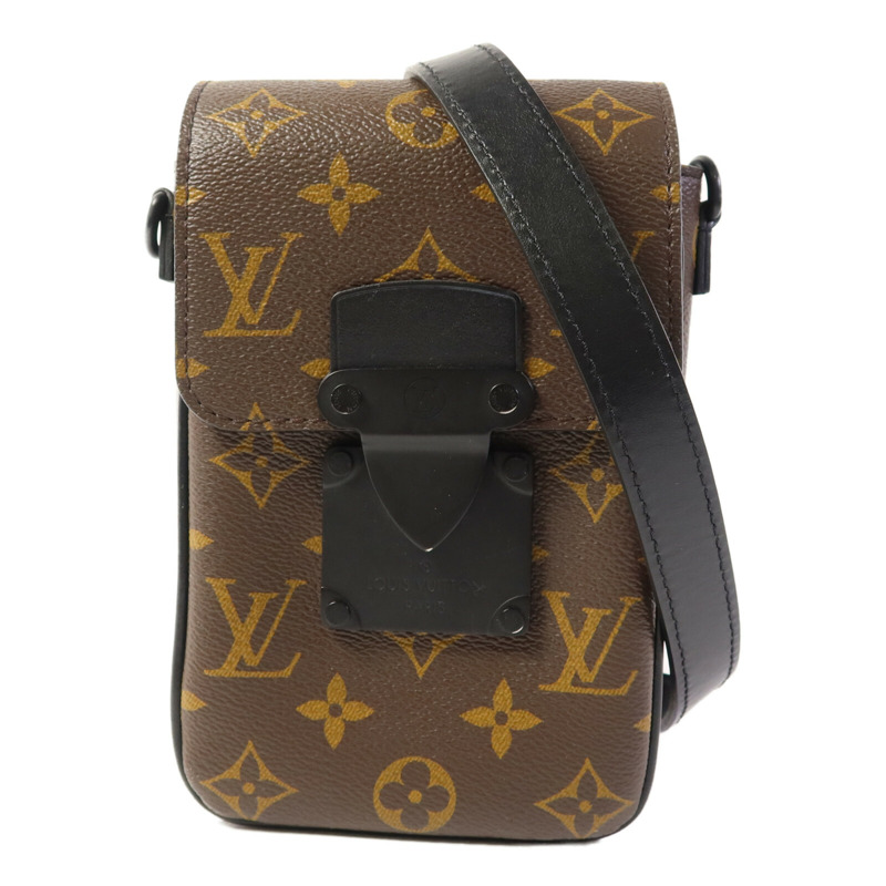 LOUIS VUITTON Monogram Macassar S-Lock肩背袋-0