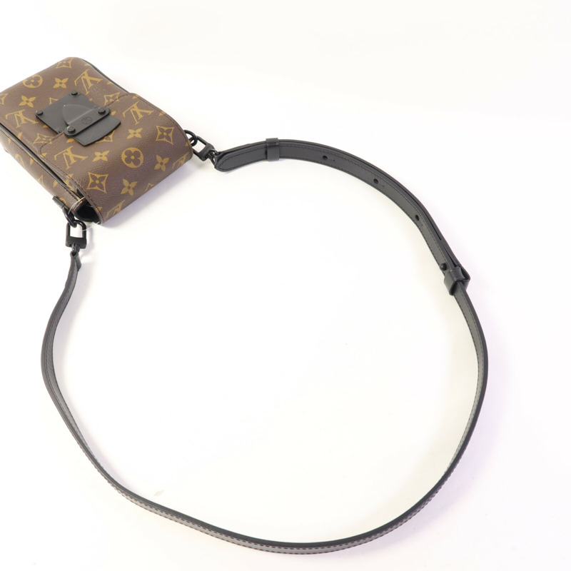 LOUIS VUITTON Monogram Macassar S-Lock肩背袋-4