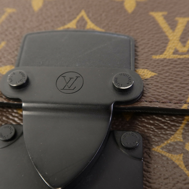 LOUIS VUITTON Monogram Macassar S-Lock肩背袋-9