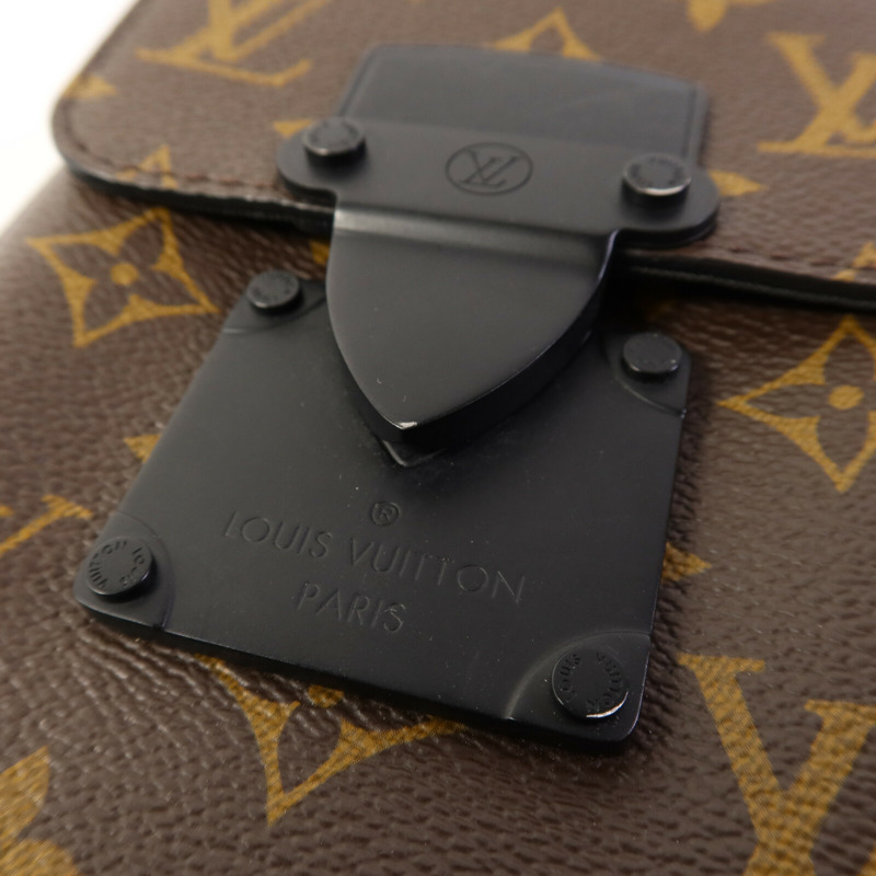 LOUIS VUITTON Monogram Macassar S-Lock肩背袋-14