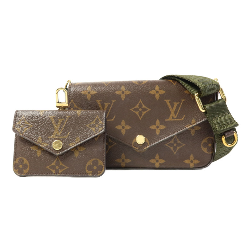 LOUIS VUITTON Monogram Felicie Strap & Go金扣肩背袋-0