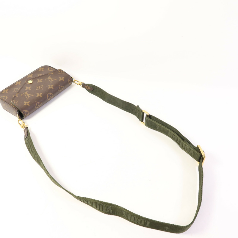 LOUIS VUITTON Monogram Felicie Strap & Go金扣肩背袋-5