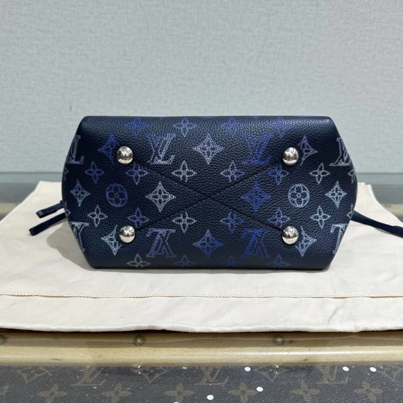 LV 漸變藍Bella月光女神水桶包 22*20*13 芯片款 99新配件盒子塵袋-3