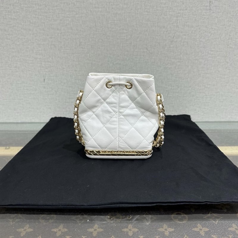 CHANEL 白金22S mini水桶斜背包 11*13*8 98新配件塵袋-4