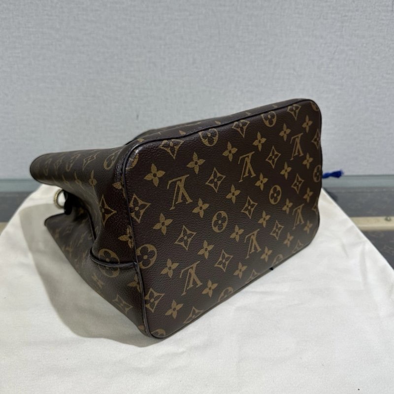 LV 老花黑水桶肩背斜背包 芯片款 26*26*17.5 99新配件塵袋-2