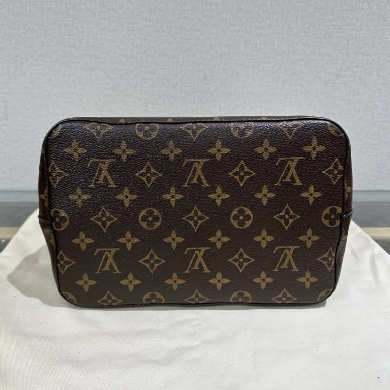 LV 老花黑水桶肩背斜背包 芯片款 26*26*17.5 99新配件塵袋-3