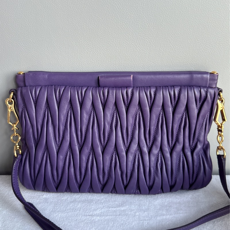 Miu Miu leather clutch /crossbody bag 手拿包/斜背包-7