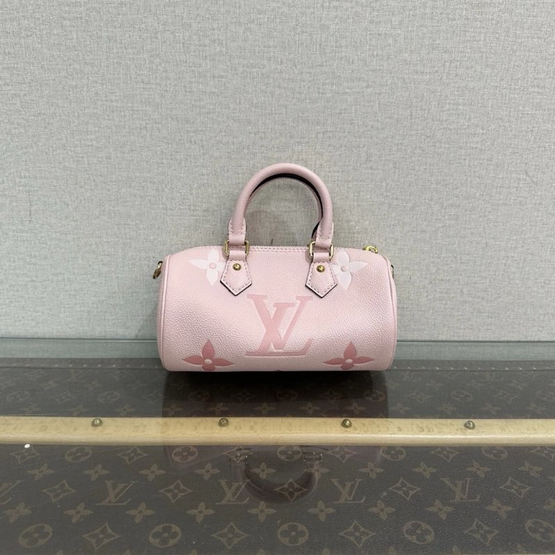 LV papillon春夏限定櫻花粉巴比龍 芯片款 20*10*10 99新配件塵袋吊牌-5