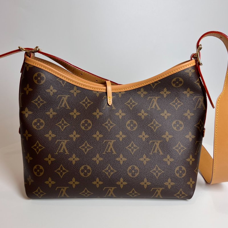 LV M46203/晶片款 老花CARRYALL PM 單背包-1