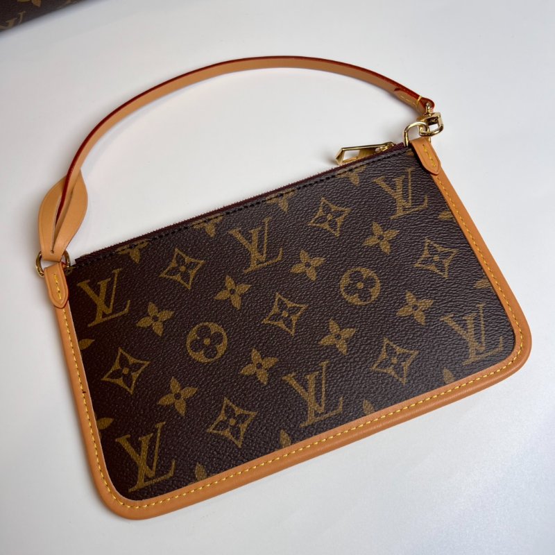 LV M46203/晶片款 老花CARRYALL PM 單背包-9