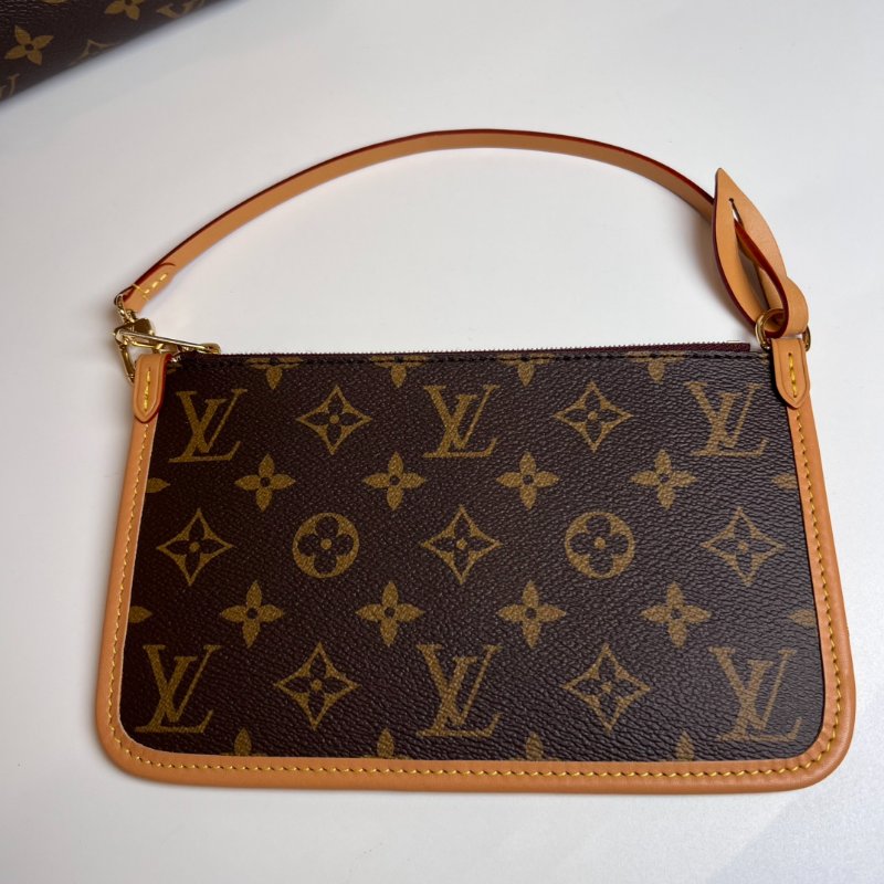 LV M46203/晶片款 老花CARRYALL PM 單背包-10