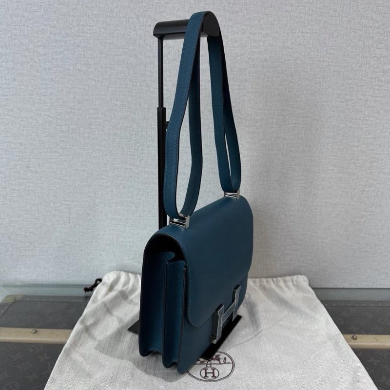 HERMES WO博斯普魯斯綠琺瑯扣康康24肩背斜背包 24*18.5*6 98新配件盒子塵袋-1