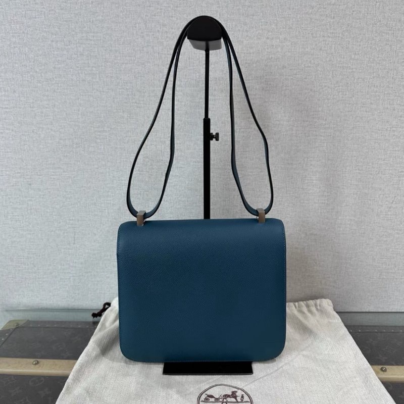 HERMES WO博斯普魯斯綠琺瑯扣康康24肩背斜背包 24*18.5*6 98新配件盒子塵袋-5