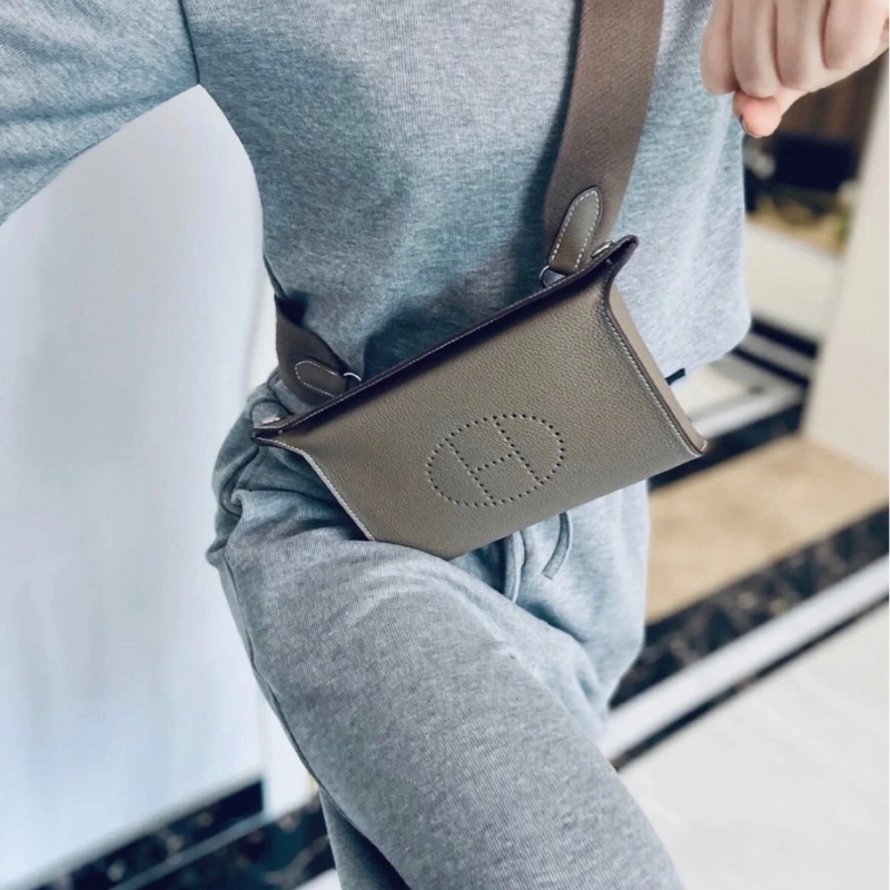 hermes爱马仕餐盘包 videpoches 斜挎包-8