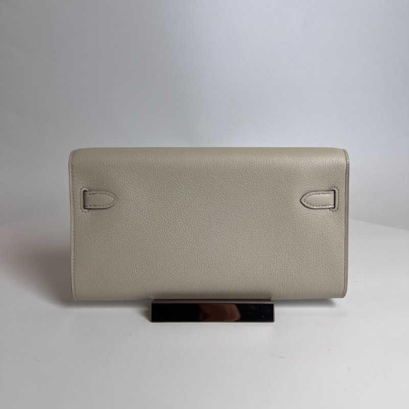 全新品HERMES W刻 冰川白KELLY TO GO肩背包-1