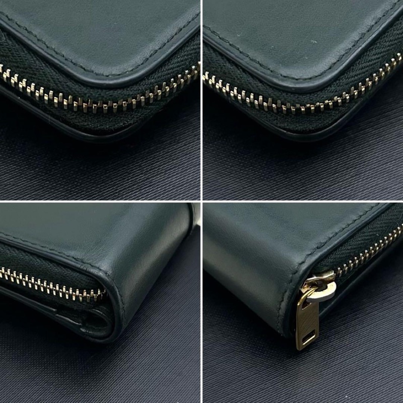 🌷YSL 稀有墨綠色錢包短夾 ｜經典花紋✦fufu style 精品✦ 氣質款｜-10