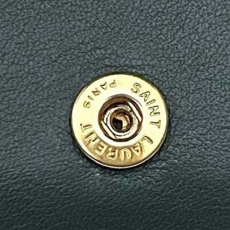 🌷YSL 稀有墨綠色錢包短夾 ｜經典花紋✦fufu style 精品✦ 氣質款｜-14