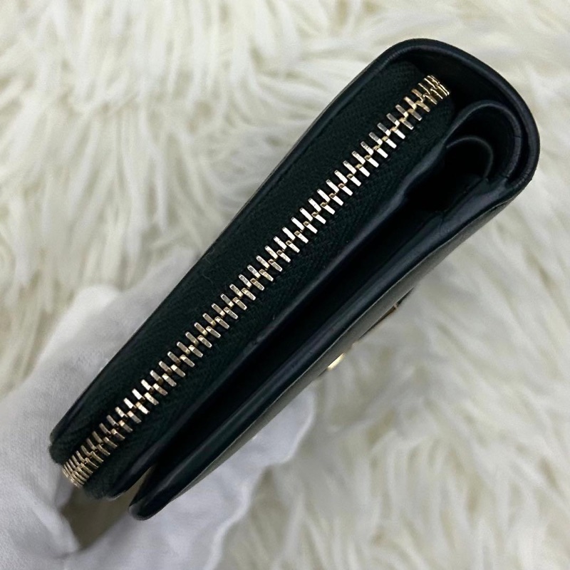 🌷YSL 稀有墨綠色錢包短夾 ｜經典花紋✦fufu style 精品✦ 氣質款｜-17