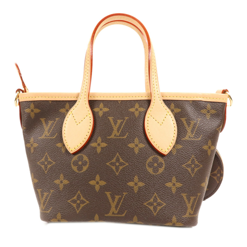 LOUIS VUITTON Monogram Neverfull BB金扣手挽肩背兩用袋-1