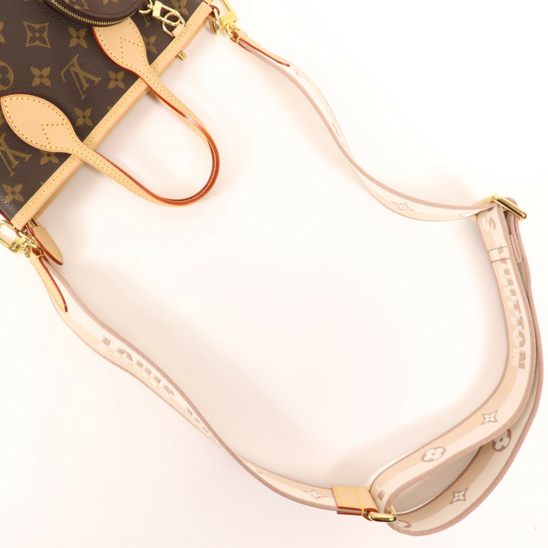 LOUIS VUITTON Monogram Neverfull BB金扣手挽肩背兩用袋-7