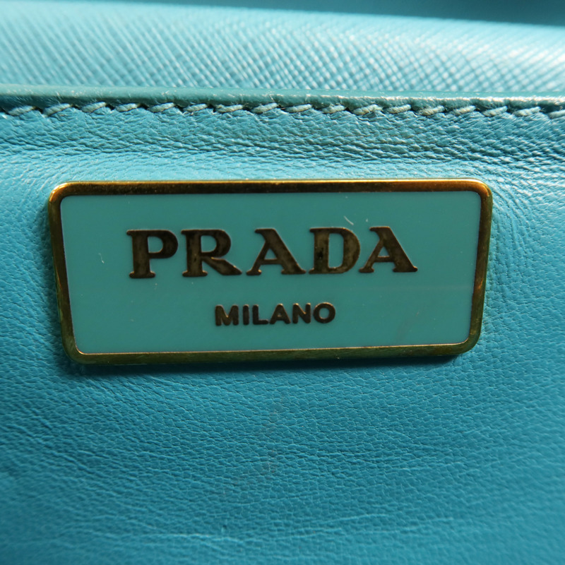 PRADA 帆布Shoulder Bag金扣肩背袋-5