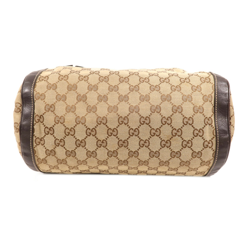 GUCCI 帆布Trophy金扣手挽袋-3