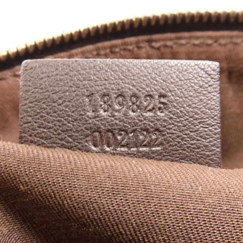 GUCCI 帆布Trophy金扣手挽袋-6