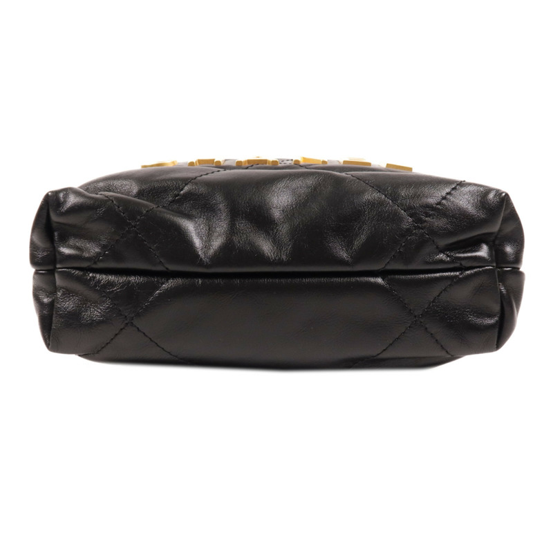 CHANEL 牛皮皮革C22 Mini金扣手挽肩背兩用袋-3