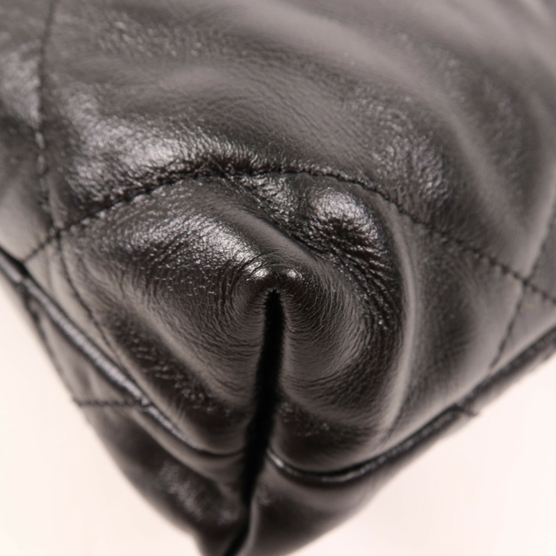 CHANEL 牛皮皮革C22 Mini金扣手挽肩背兩用袋-12