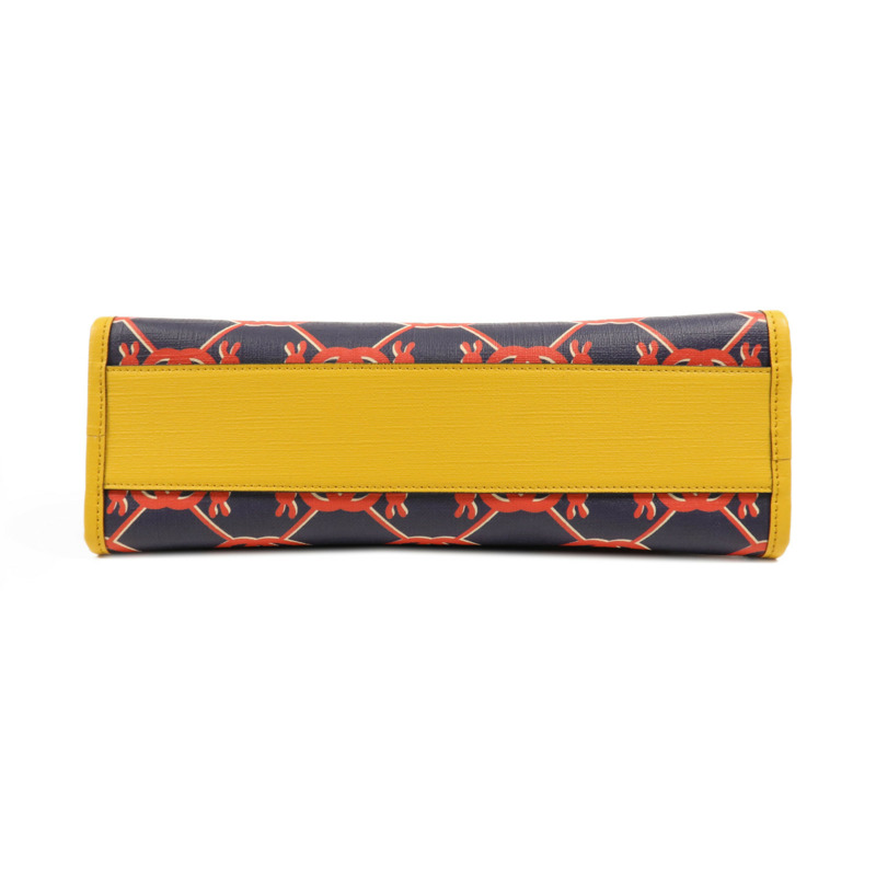 GUCCI 塗層帆布Childrens銀扣手挽袋-3