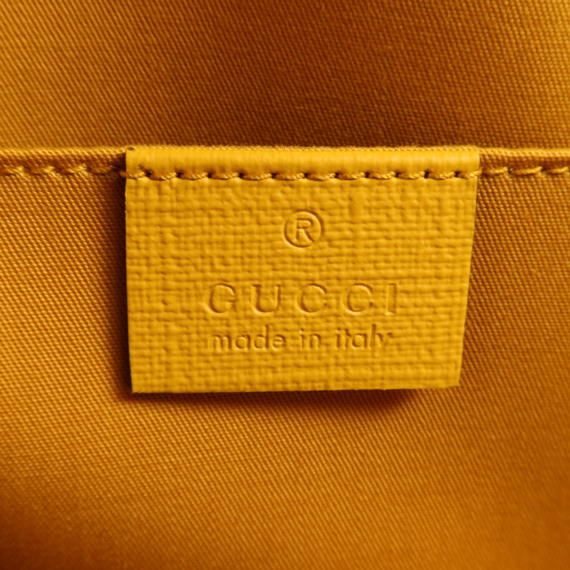 GUCCI 塗層帆布Childrens銀扣手挽袋-5