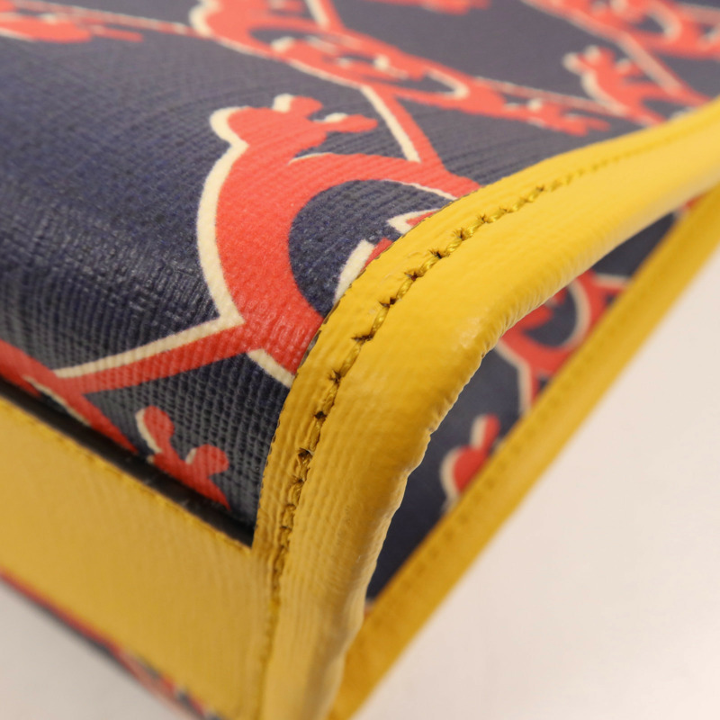 GUCCI 塗層帆布Childrens銀扣手挽袋-9