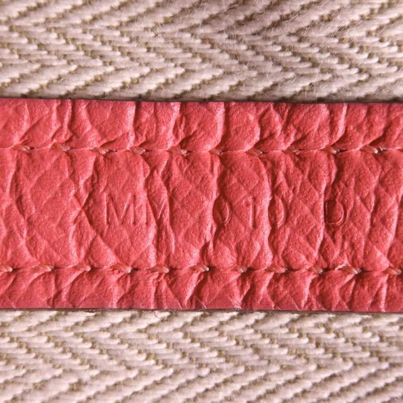 HERMES Epsom皮革Garden Party PM銀扣手挽袋Rose Azalee-6