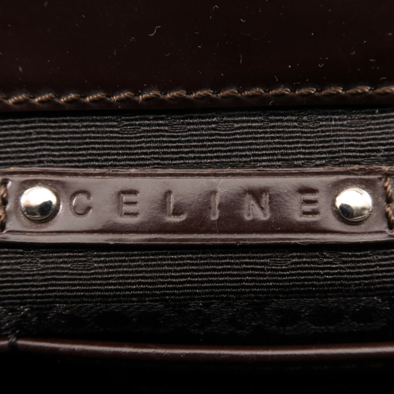 CELINE 帆布Boogie銀扣手挽袋-5