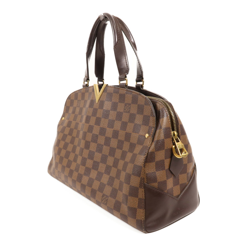 LOUIS VUITTON Damier Kensington Bowling金扣手挽袋-2