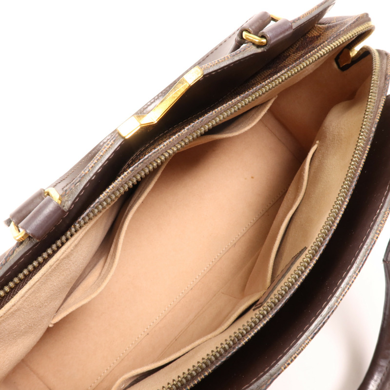 LOUIS VUITTON Damier Kensington Bowling金扣手挽袋-4