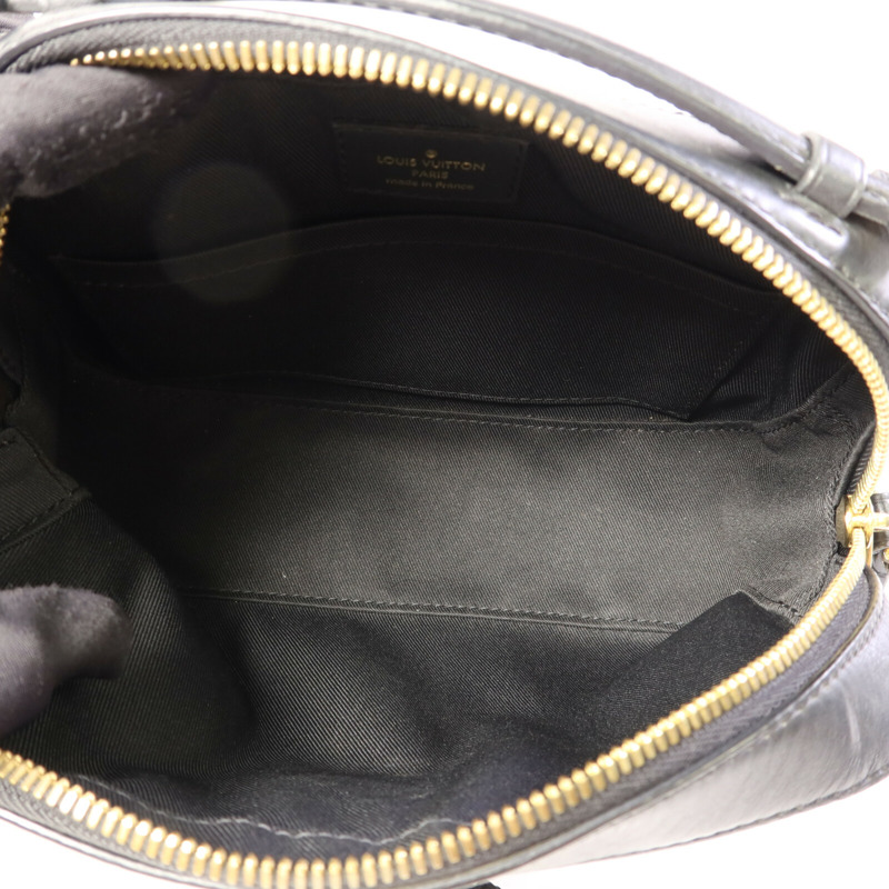 LOUIS VUITTON Monogram Saintonge金扣手挽袋棕色-5