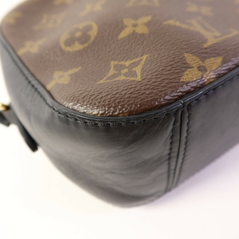 LOUIS VUITTON Monogram Saintonge金扣手挽袋棕色-13